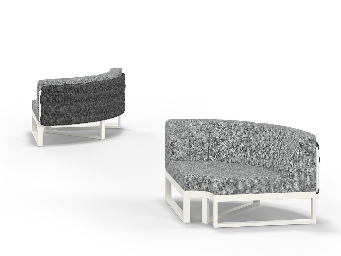 Угловой садовый диван из ткани MAMAGREEN Munia ARCH-00132661 - Вид №8