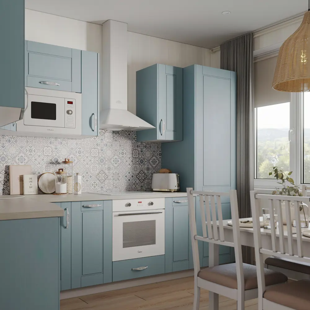 Фасад выдвижного ящика Томари 59.7x12.5см KONSENSA МДФ цвет голубой STLM-2021463 - Вид №13