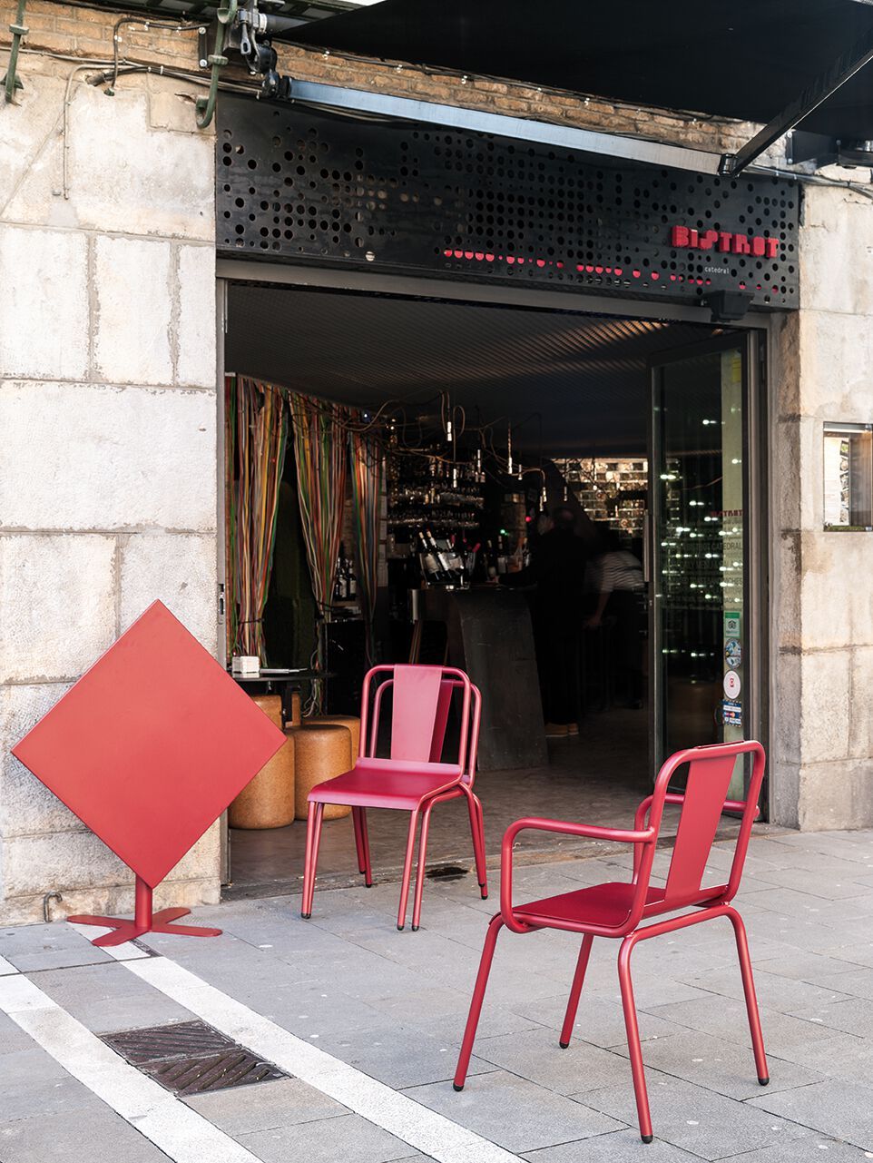 Алюминиевый садовый стул с подлокотниками iSimar Napoles ARCH-00109639 - Вид №1