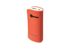 16389692 Внешний аккумулятор 3600 мАч, USB, 1 А, индикатор зарядки, оранжевый 4311093 LUAZON