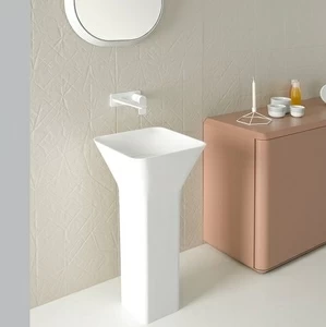 FL002 Напольная раковина стоящая квадратная Inbani