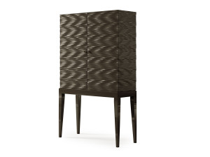 Деревянный барный шкаф