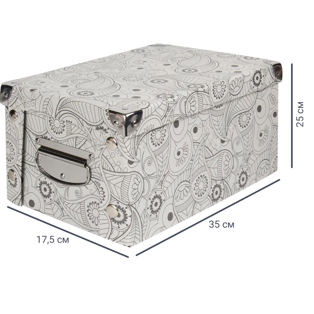 Коробка картонная 35x25x17.5 см узор STORIDEA STLM-2211417 - Вид №1