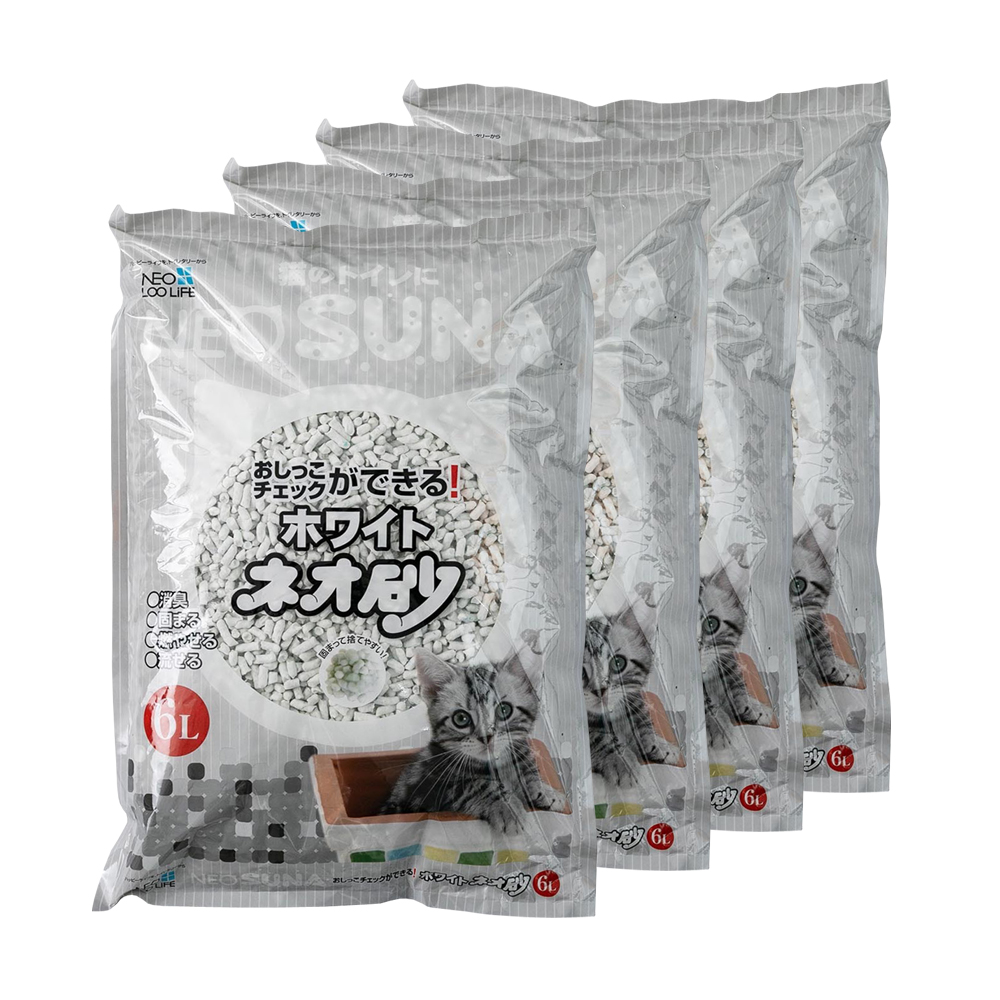 ПР0029185*4 Наполнитель для кошачьего туалета комкующийся для контроля состояния здоровья животного 6л (упаковка - 4 шт) NEO LOO LIFE 