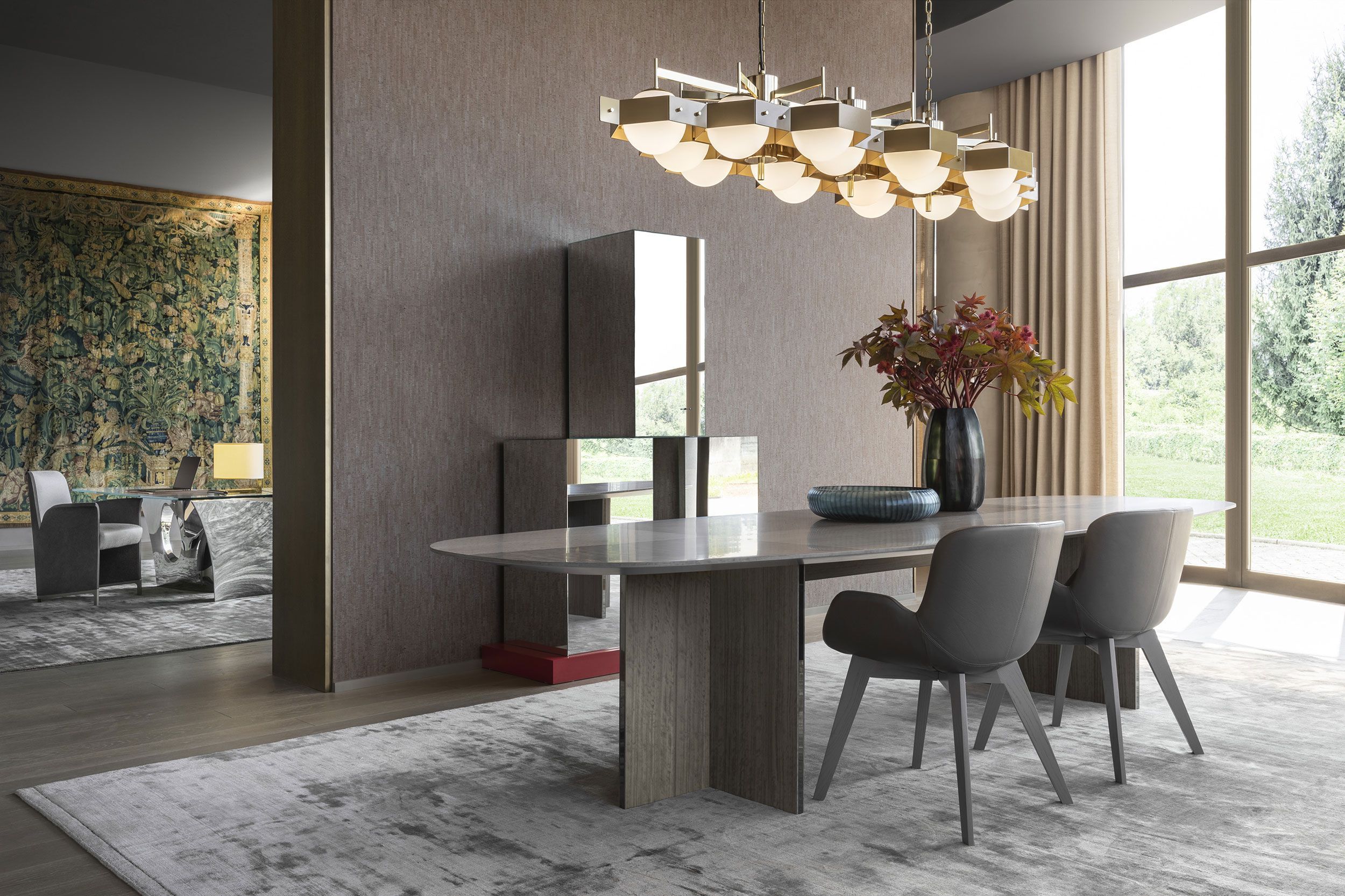 Кожаный стул с подлокотниками OAK Metronome ARCH-00149519 - Вид №6