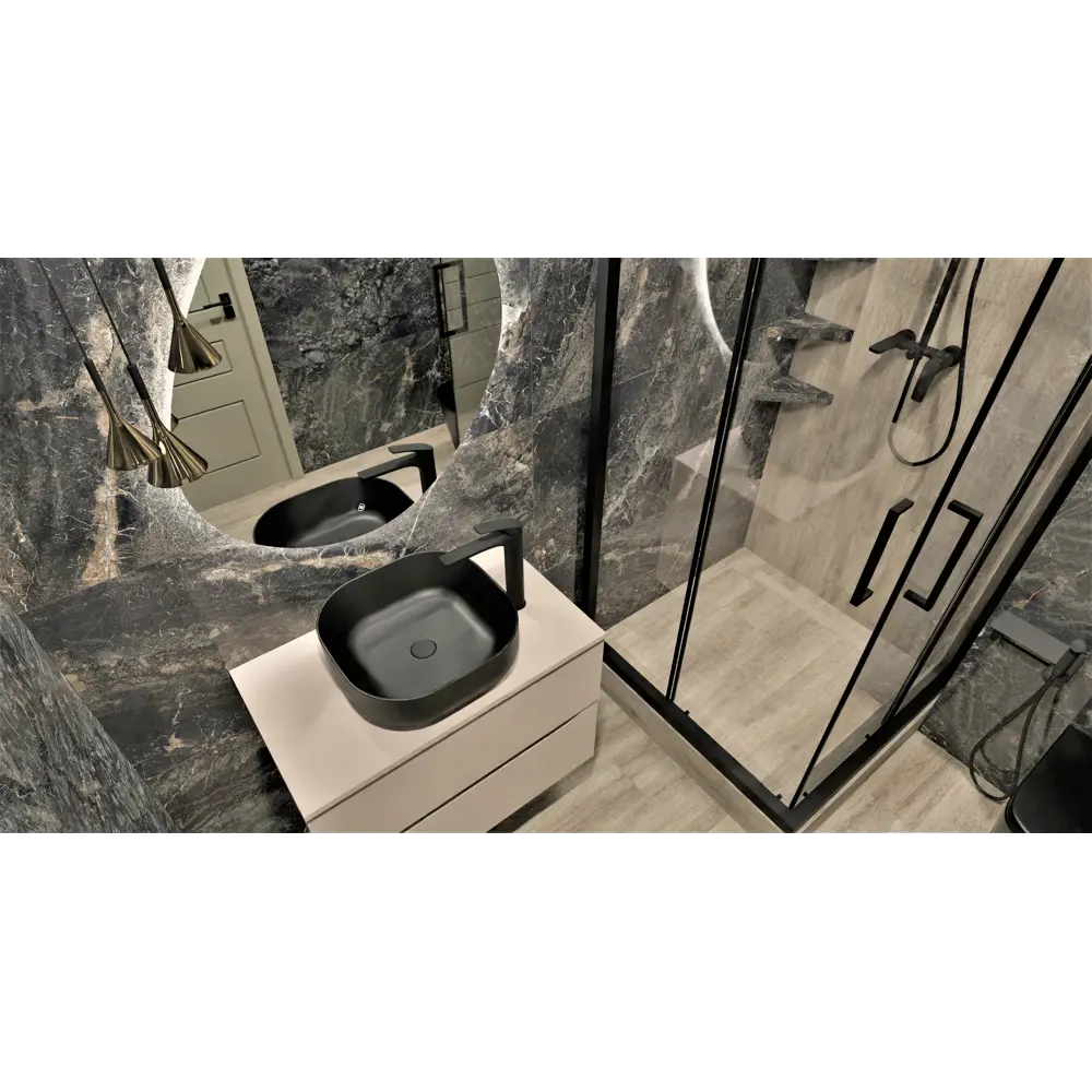 IDDIS Lahta — настольный смеситель для раковины в матовом черном цвете 89348637 STLM-1583051 - Вид №4