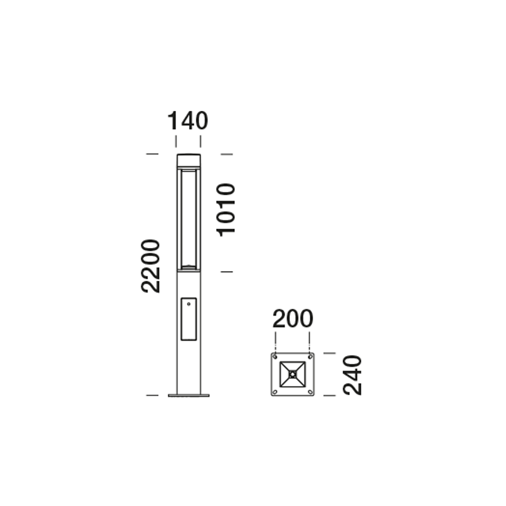 5034612 Мобильный светильник Platek T4  T4 h. 2200 mm - LED 3000K - Вид №6