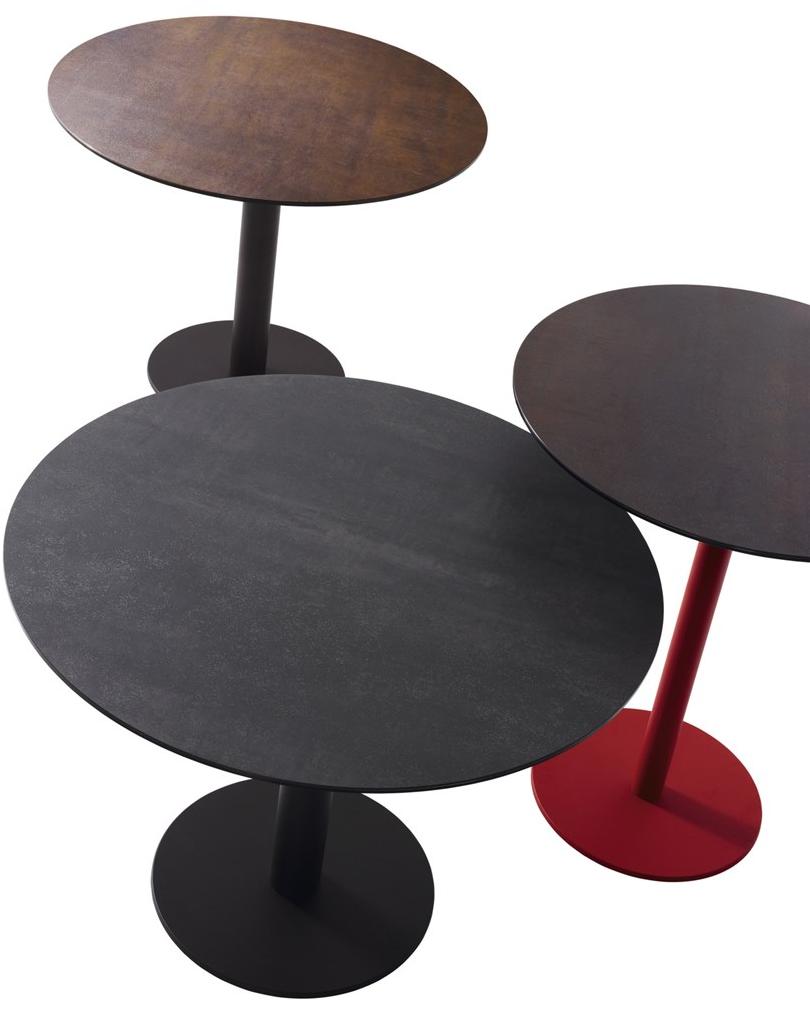 MOBLIBERICA Высокий круглый керамический стол Sol sun-id-1435220 - Вид №4