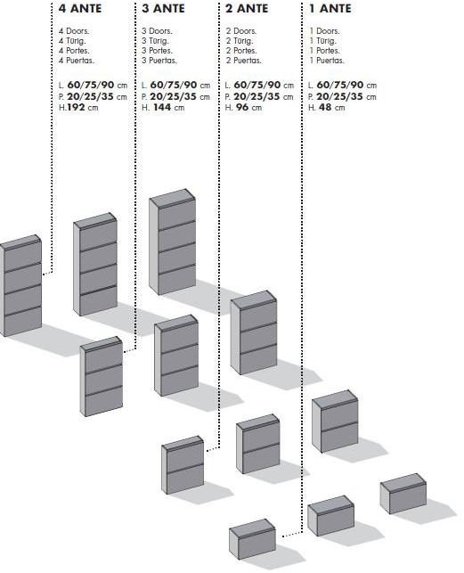 Birex Подвесной шкаф для обуви Minima sun-id-1398766 - Вид №4