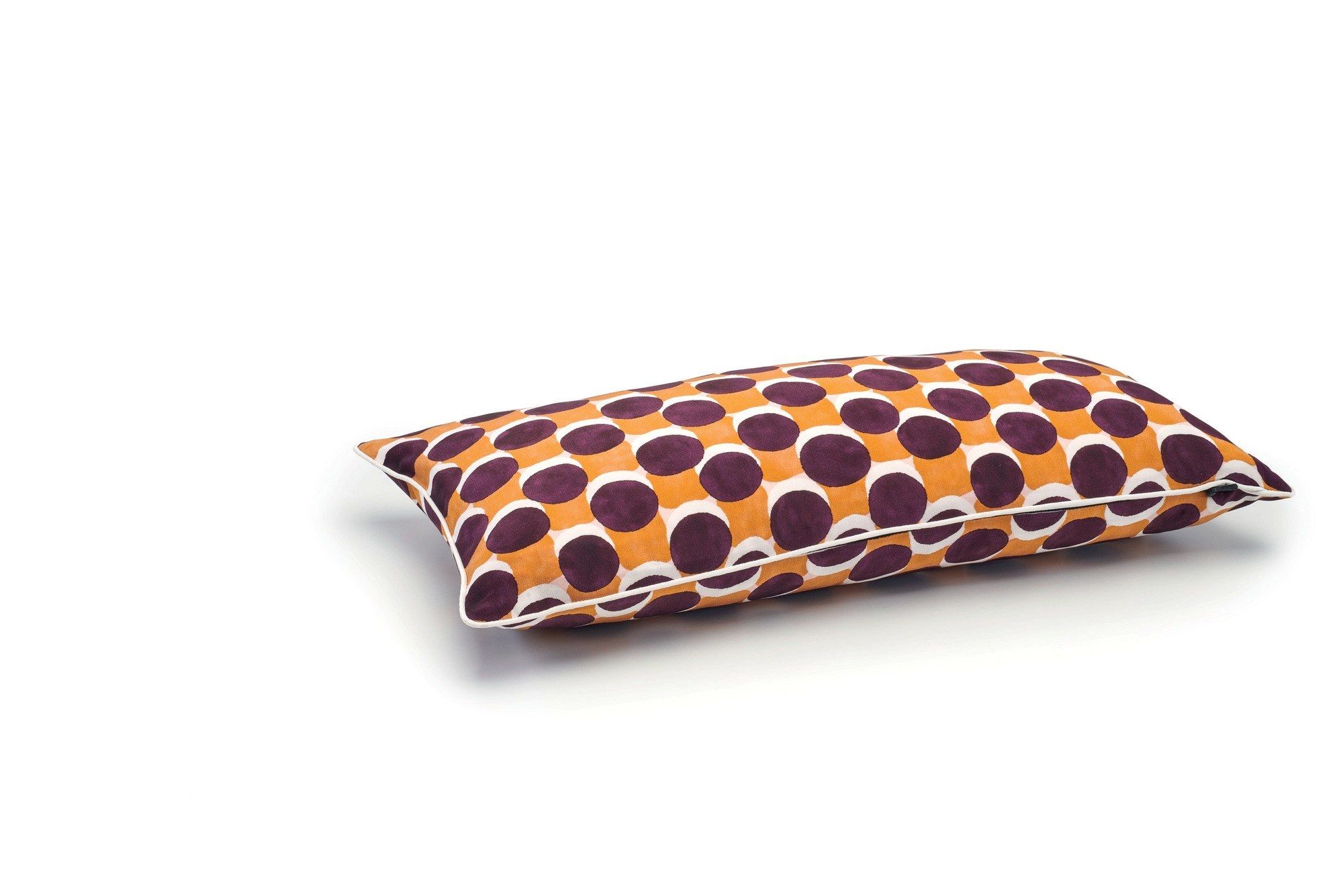 Прямоугольная шелковая подушка с геометрическим рисунком Élitis TWIST ARCH-00130599