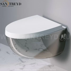S511.251 Подвесной унитаз настенный Хромированный A. e T. Italia OVAL Италия