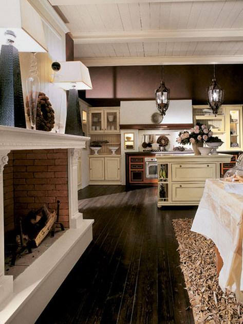 Martini Interiors Кухня из лакированной вишни на заказ с островом Newport sun-id-1437295 - Вид №1