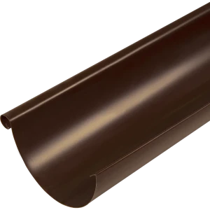 Желоб полукруглый 2000 D125 мм цвет коричневый