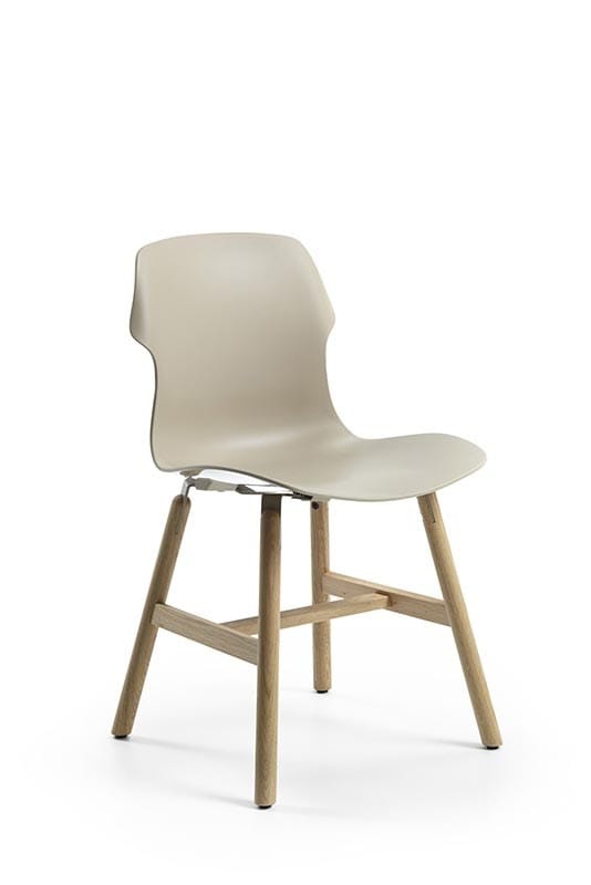 Стул из полипропилена с деревянными ножками Casamania & Horm стерео ARCH-00135003 - Вид №7