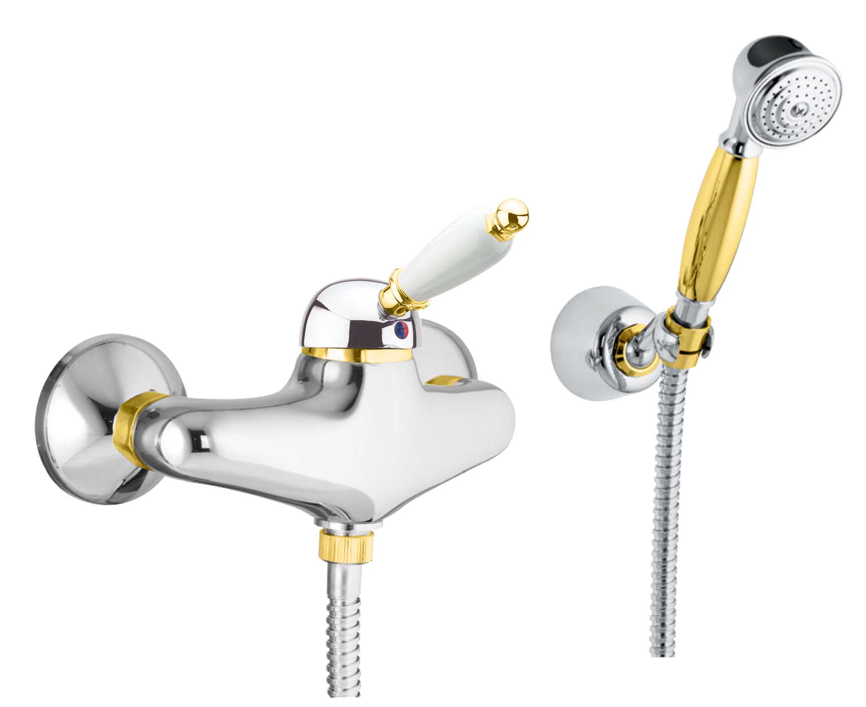 83CO5127 Смеситель для душа Imperale , хром-золото Fiore Imperiale  - Вид №1