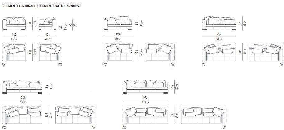Minotti Модульный тканевый диван Blazer sun-id-1375769 - Вид №11