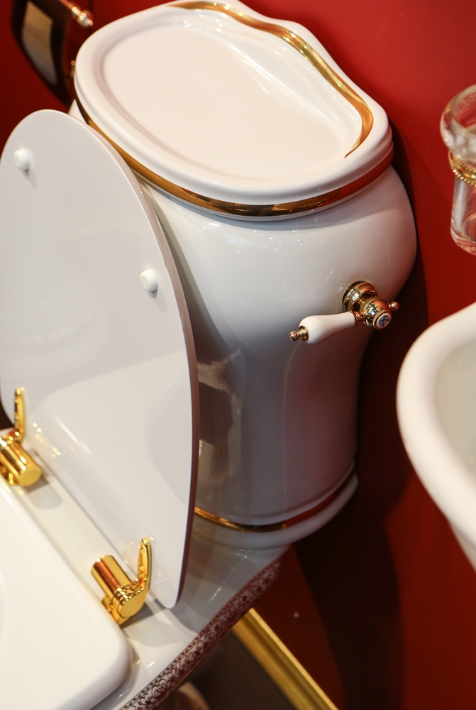 ML.MLD-25.702.D2/ML.MLD-25.708.D2/ML.OLV-29.012/ML.OLV-29.015/ML.RIC-29.040.BI.DO Компакт унитаз с бачком Золотистый Migliore  Италия  - Вид №5