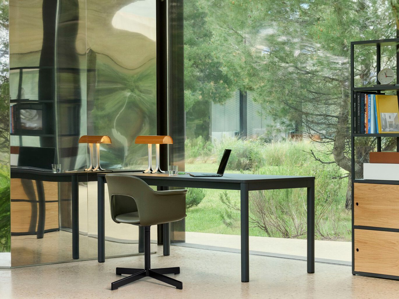 Полипропиленовый стул с подлокотниками с открытой спинкой Hay макет ARCH-00062765 - Вид №68