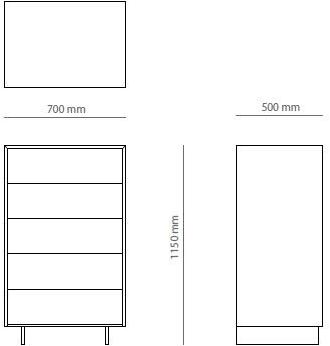PRADDY Деревянный лакированный комод Mood Ml102|ml086 Ml102~ml086 - Вид №3