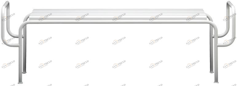 Nola Industrier Скамья из стали и дерева без спинки Tuben sun-id-1408509