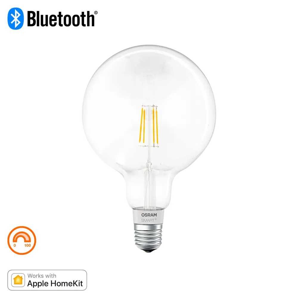 Лампа умная светодиодная Osram Smart Plus E27 220-240 В 5.5 Вт шар большой прозрачная 650 лм, теплый белый свет 89143931 STLM-2142052 LEDVANCE  - Вид №2