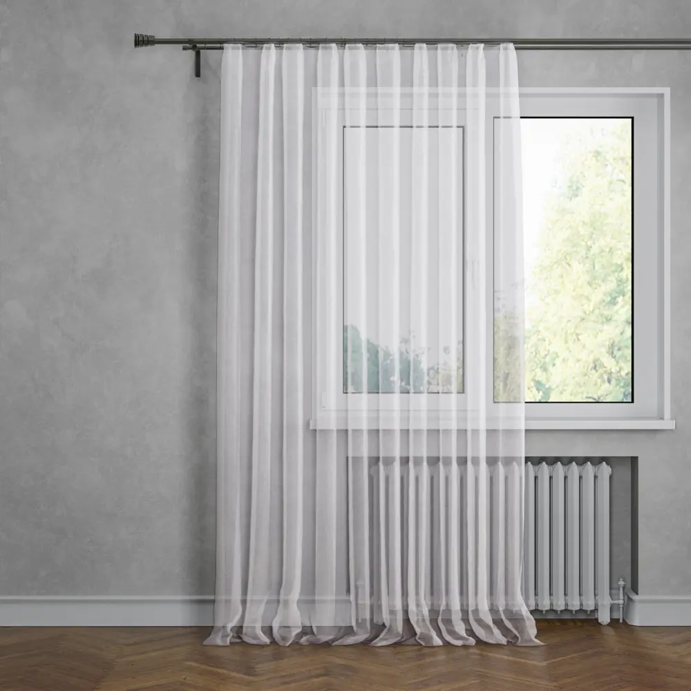 Тюль на ленте Мэдисон 150x280 см цвет кремовый MIAMOZA STLM-2007966