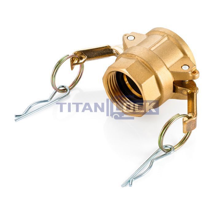 Камлок латунный тип D розетка, внутр. резьба BSP 1 1/2", TL150DBR TITAN LOCK  - Вид №4