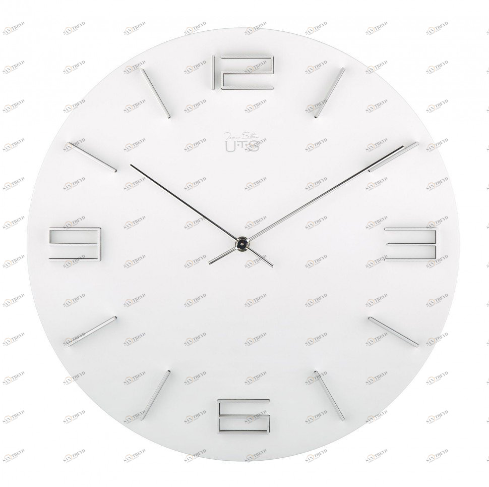 Часы настенные белые Tomas Stern 4034W TOMAS STERN ДИЗАЙНЕРСКИЕ 00-3872704 Белый 