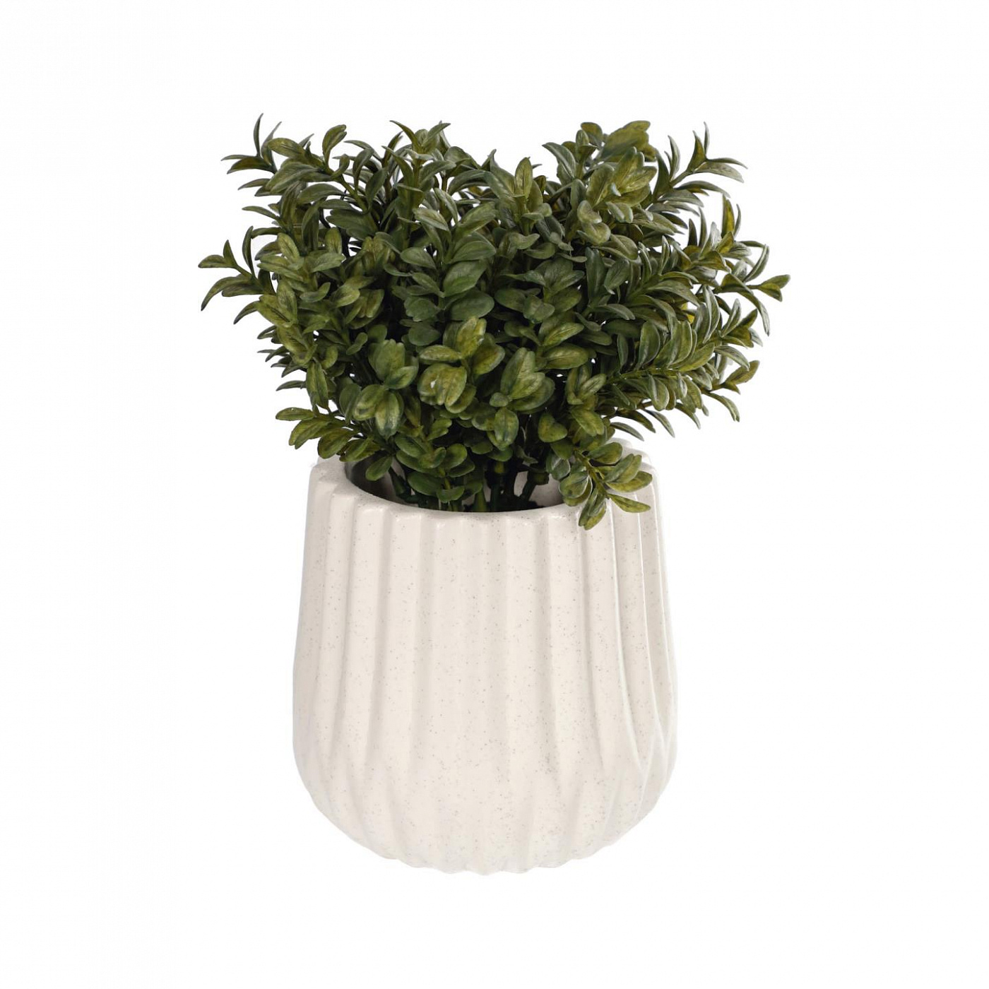 109410 Milan Leaves artificial plant with white ceramic planter, 23.5 cm La Forma  - Вид №1
