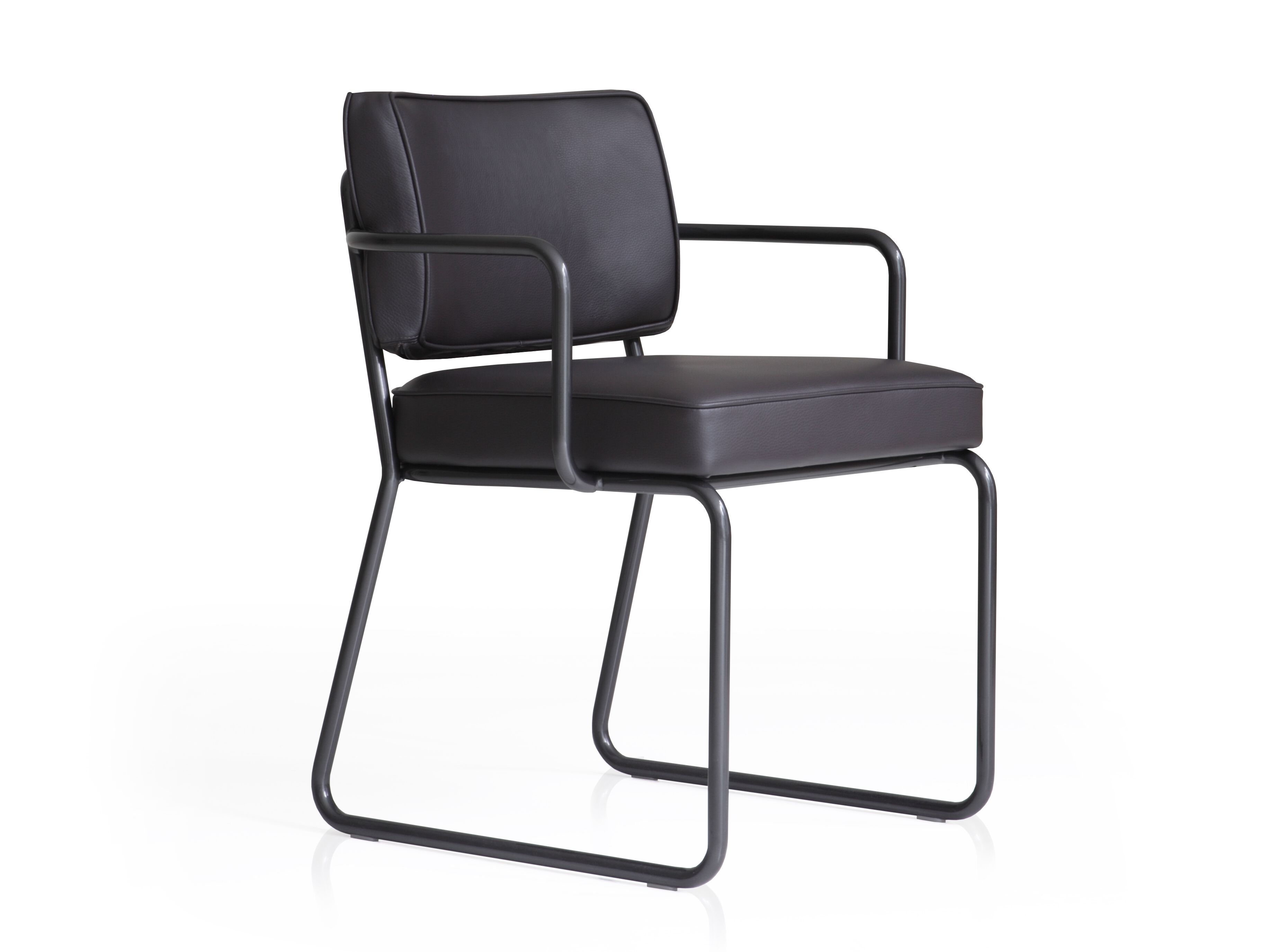 Кожаный стул с подлокотниками Porro SIXTE ARCH-00051615