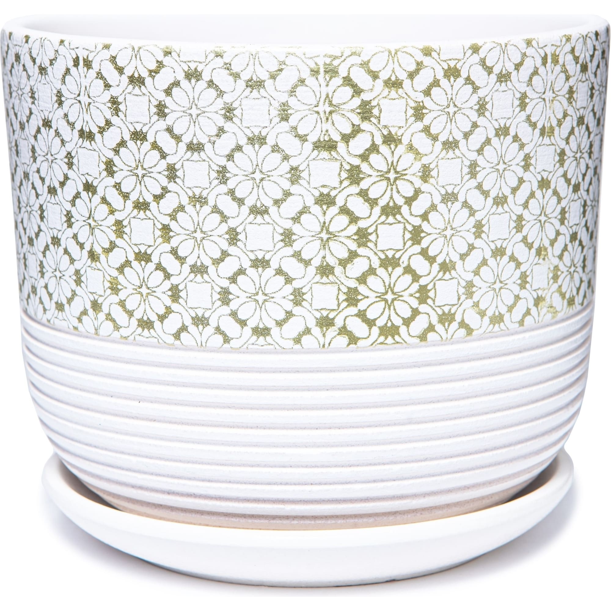 82836504 Горшок цветочный ø15 h13.4 см v1.6 л керамика белый Диана Santreyd