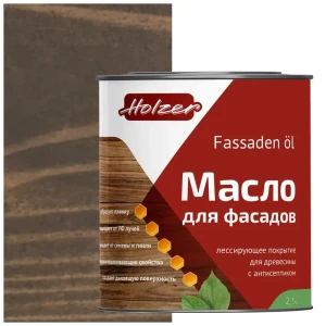 90407671 Масло для фасадов HOLZER MFASAD25Drevesnydym цвет дымчатый 2.5 л STLM-0855126