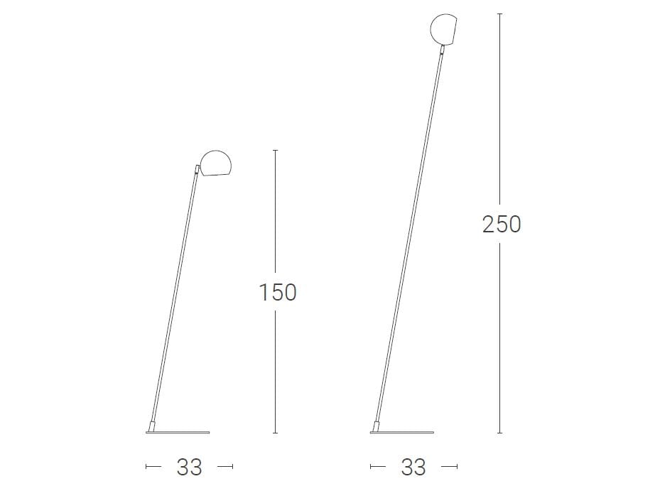 Затемняемый металлический торшер ZAVA Atrax ARCH-00124500 - Вид №3