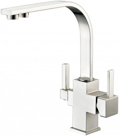 Смеситель ZorG Sanitary ZR 332 YF SATIN для кухонной мойки, сталь