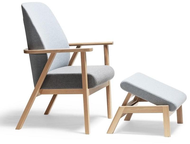 TON Кресло с обивкой из ткани с подставкой для ног Santiago 02 sun-id-1413957 - Вид №1