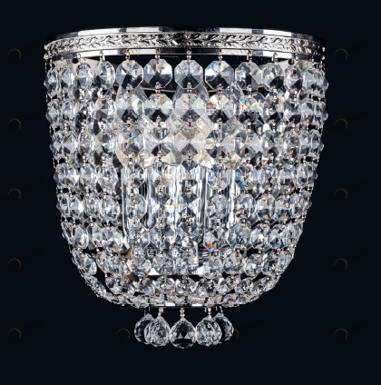 Бра Bohemia Ivele 1928/3S/Ni BOHEMIA IVELE  079324 Прозрачный;серебро 