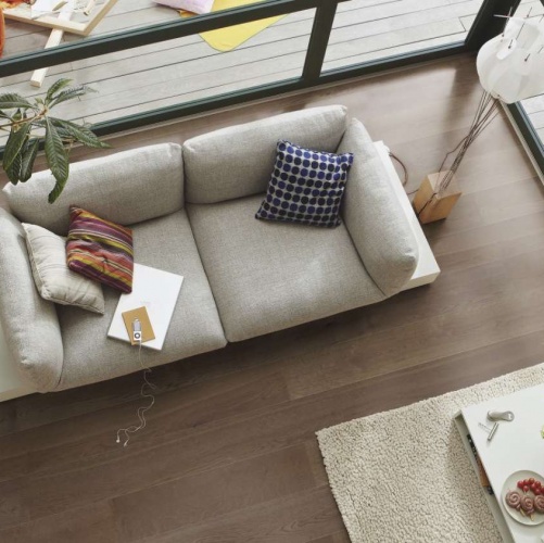 Паркетная доска Meister PD 400 Cottage Античный коричневый 8554 Дуб Рустик с брашью (Текстурированная) 2200х180 мм 2300200006 - Вид №2