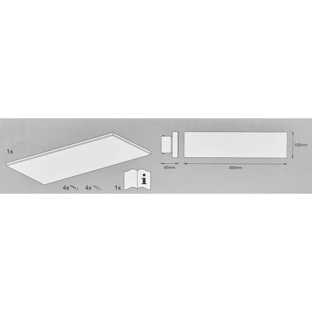 Безрамный накладной светильник WiFi 16 Вт IP20, 40X10 мм, 1050 Лм LEDVANCE STLM-2089707 - Вид №12