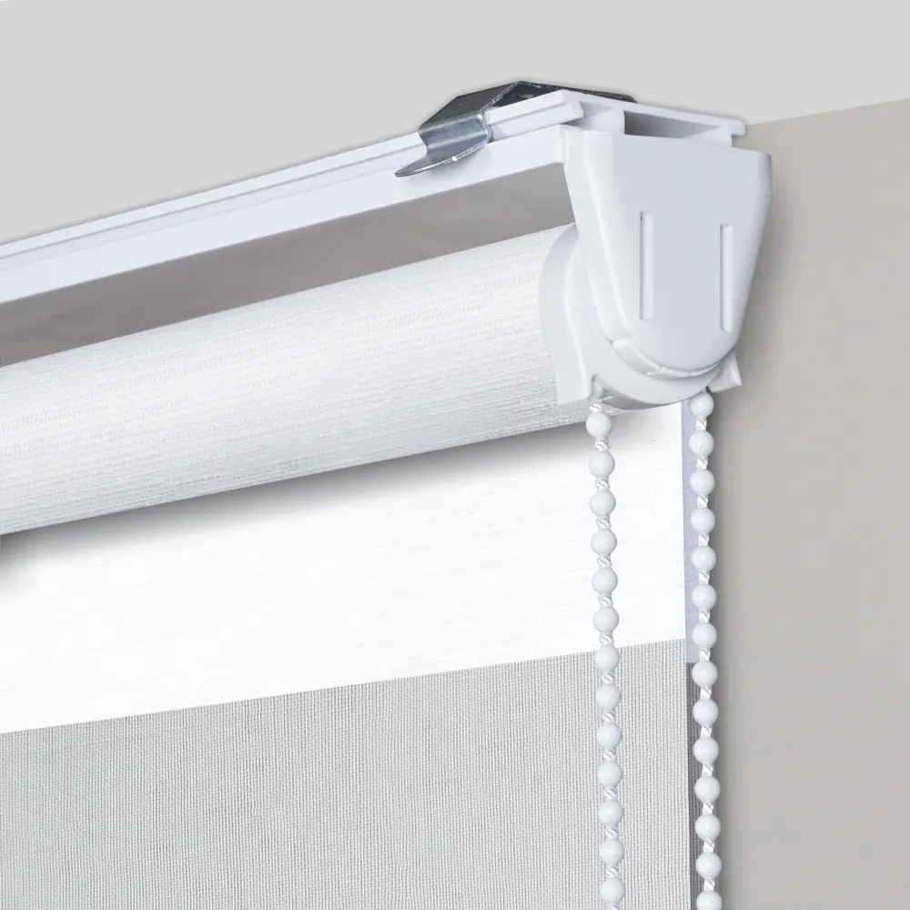 Рулонная штора день-ночь MIAMOZA Москва 80×160 см белая 89411387 STLM-1565113 - Вид №1