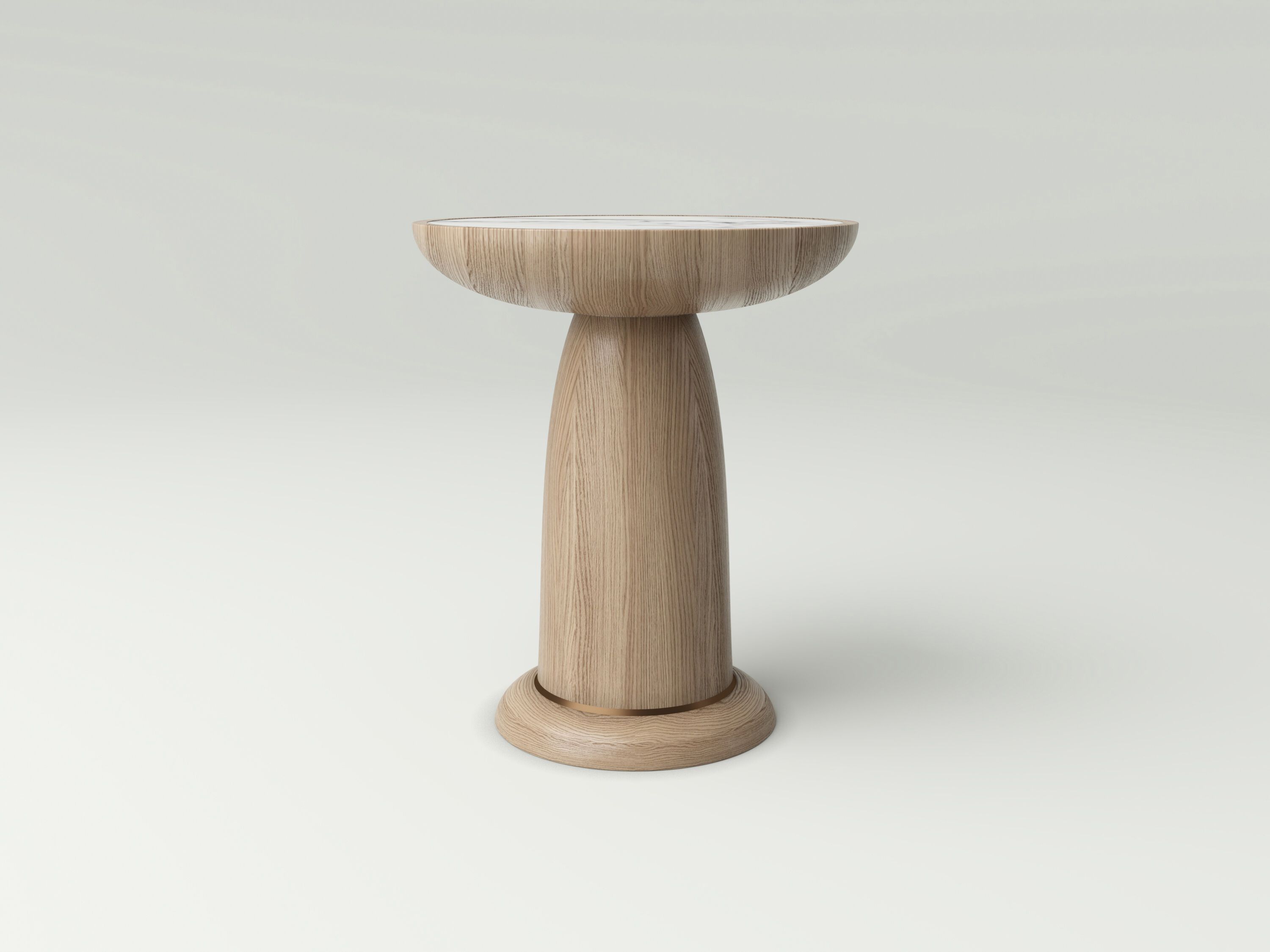 Журнальный столик из дуба с каменной столешницей NITZAN HOME OCTAVIA ARCH-00072921 - Вид №1