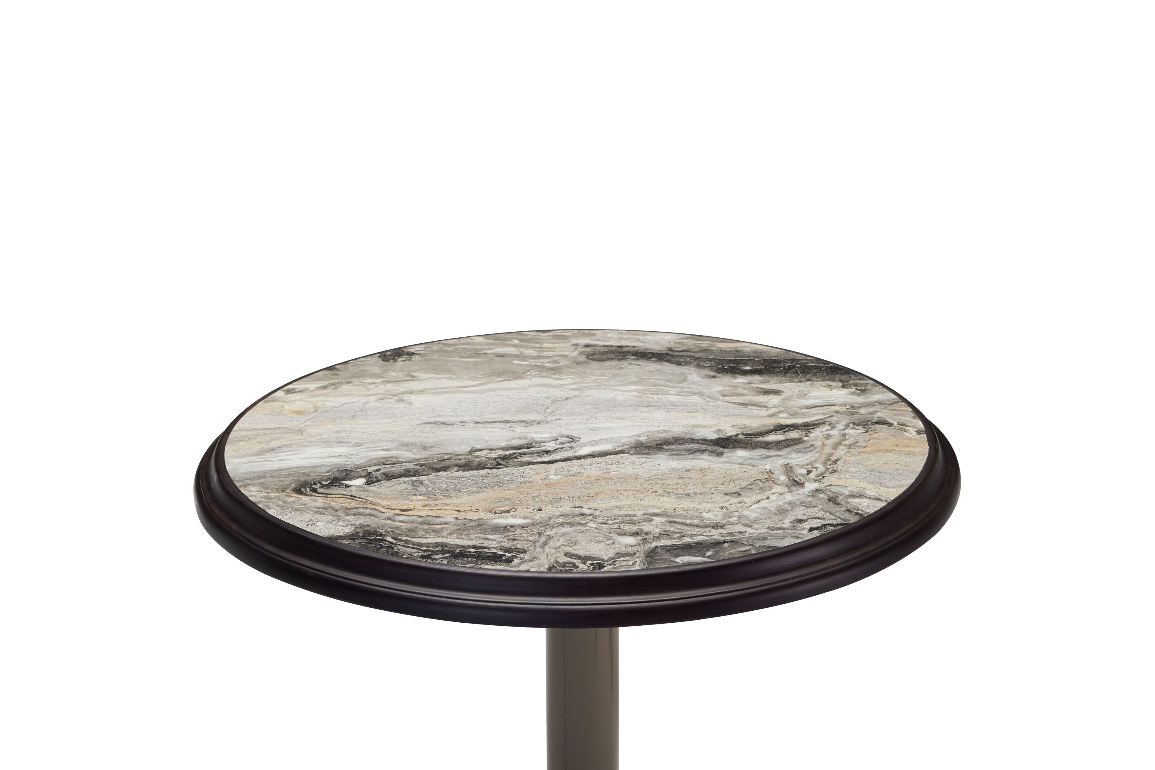 Круглый металлический стол с верхней частью HPL Papell Design гостиница ARCH-00049298 - Вид №2