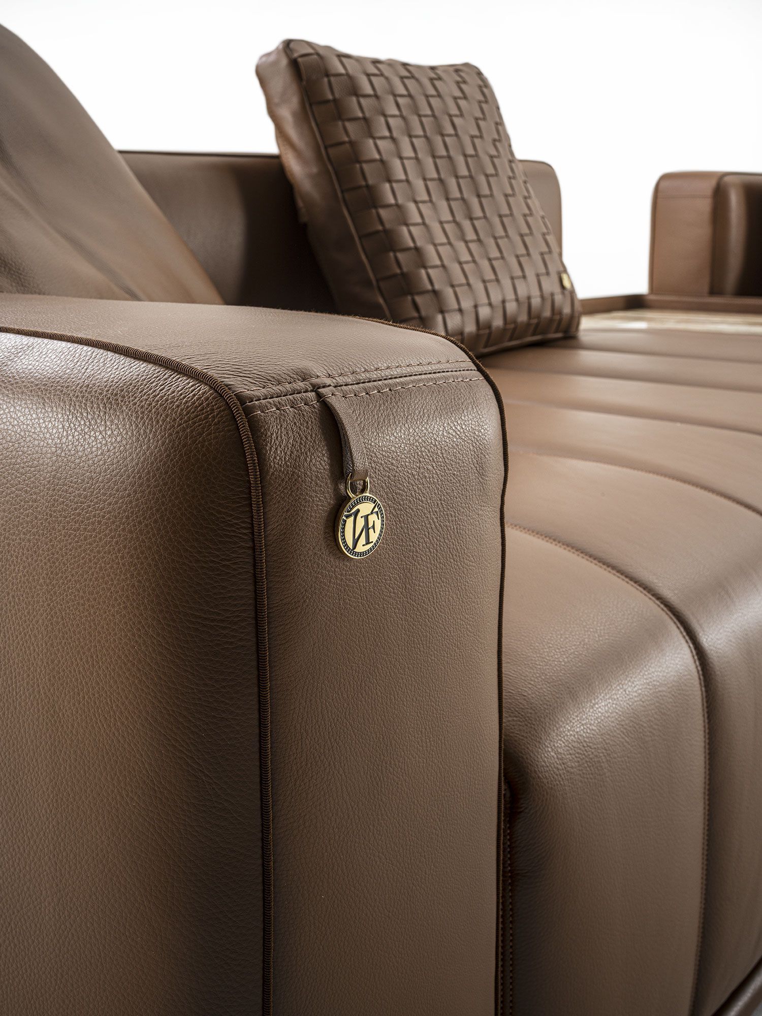 Кожаный модульный диван Vittoria Frigerio Brivio ARCH-00110590 - Вид №6