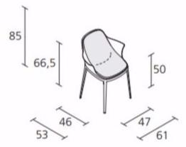 Alias Мягкое кресло с подлокотниками Elle sun-id-1386226 - Вид №6