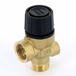 Клапан предохранительный НВ с отверстием для манометра 1/4" EMMETI 1/2" 6 бар