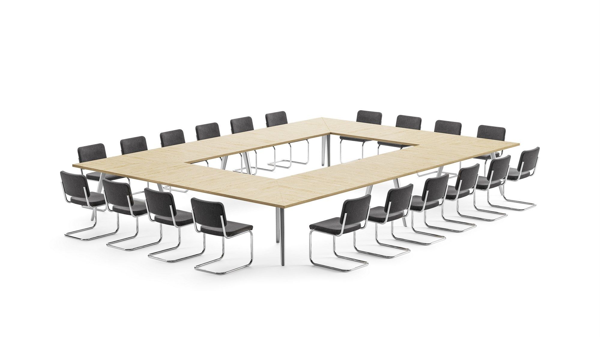 Деревянный модульный стол для совещаний THONET 1500 ARCH-00069409 - Вид №2