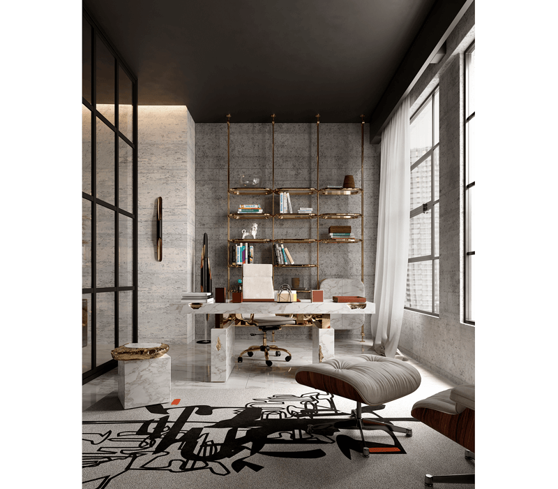 0-136 Приставной столик Stonehenge carrara  Boca Do Lobo  - Вид №29