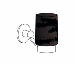 C17-521 C17-521 Настенный подстаканник РУЧКА ВОЛГА II Cristal & Bronze VOLGA À MANETTES II