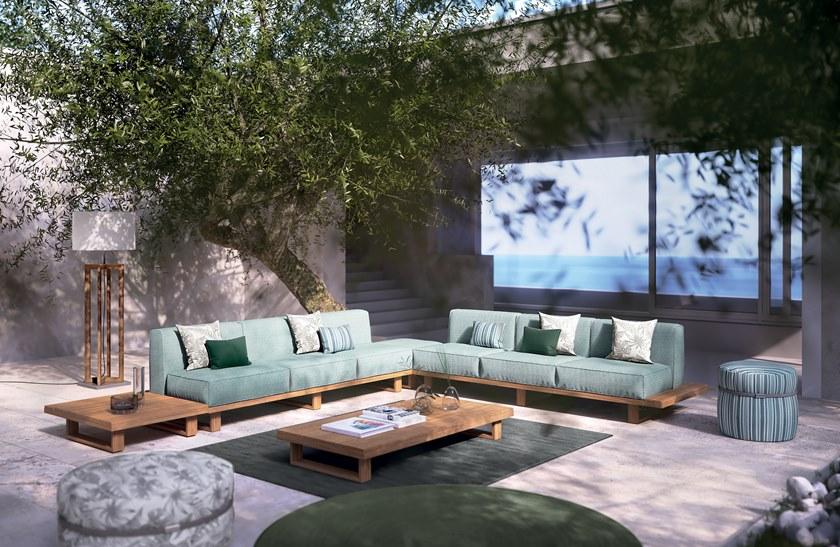 Atmosphera Круглый садовый пуф из технической ткани со съемной крышкой Levante e ponente Cxlv.pf - Вид №3