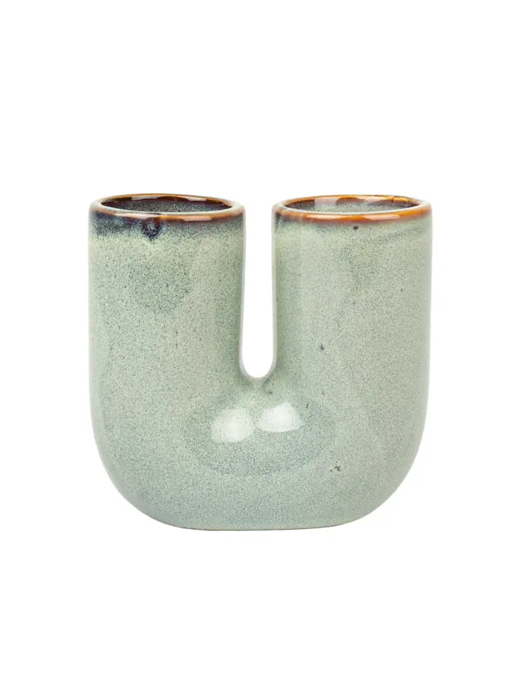 Керамический стакан для зубных щеток ZENFORT Роска в элегантном зеленом цвете 89370055