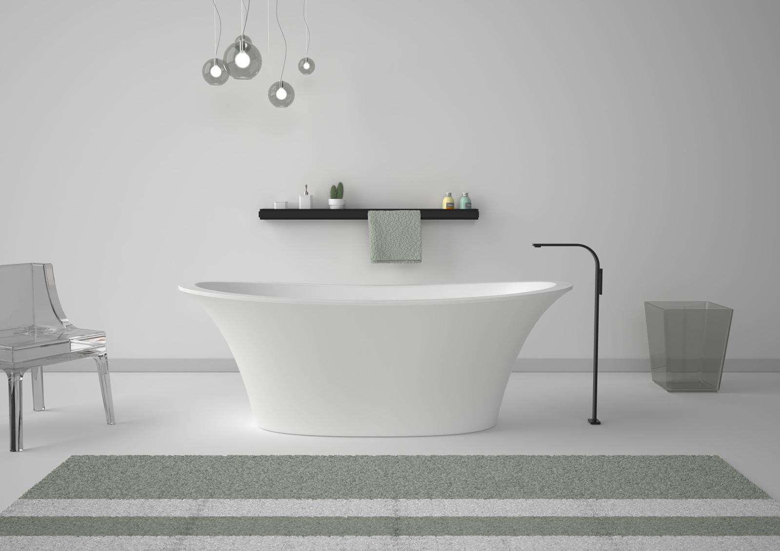 VAFL3 Акриловая ванна отдельностоящая GSG CERAMIC Flut - Вид №1